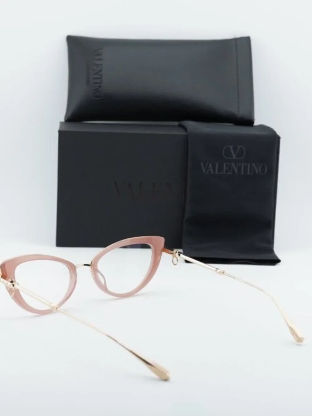 Valentino V-DAYDREAM VLX-123B Eyeglasses Pink / Gold 51mm Cat Eye Frame